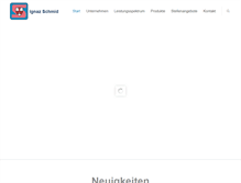Tablet Screenshot of ignaz-schmid.de